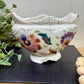 Vintage Porcelain Planter with Hand Painted Florals