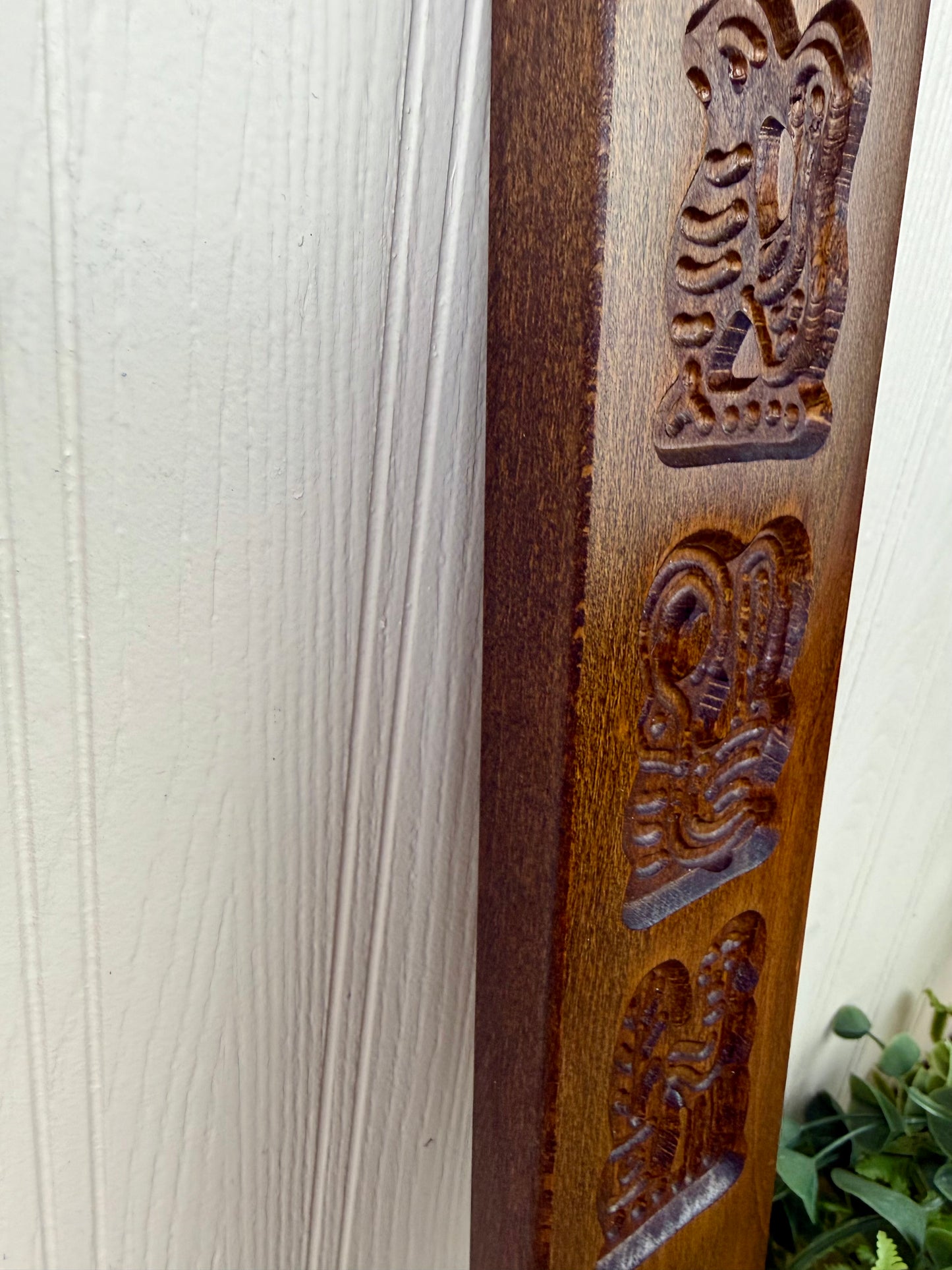 Vintage Dutch Folk Style Wooden Cookie Mold