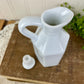 Vintage White Porcelain Cruet with Stopper