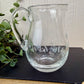 Vintage Crystal Glass Creamer with Etched Florals