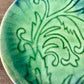 Vintage Green Glazed Ceramic Trinket Dish