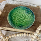 Vintage Green Glazed Ceramic Trinket Dish