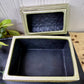 Upcycled Metallic Painted Ceramic Trinket Box