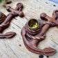 Vintage Syroco Wood Anchor Candle Holders