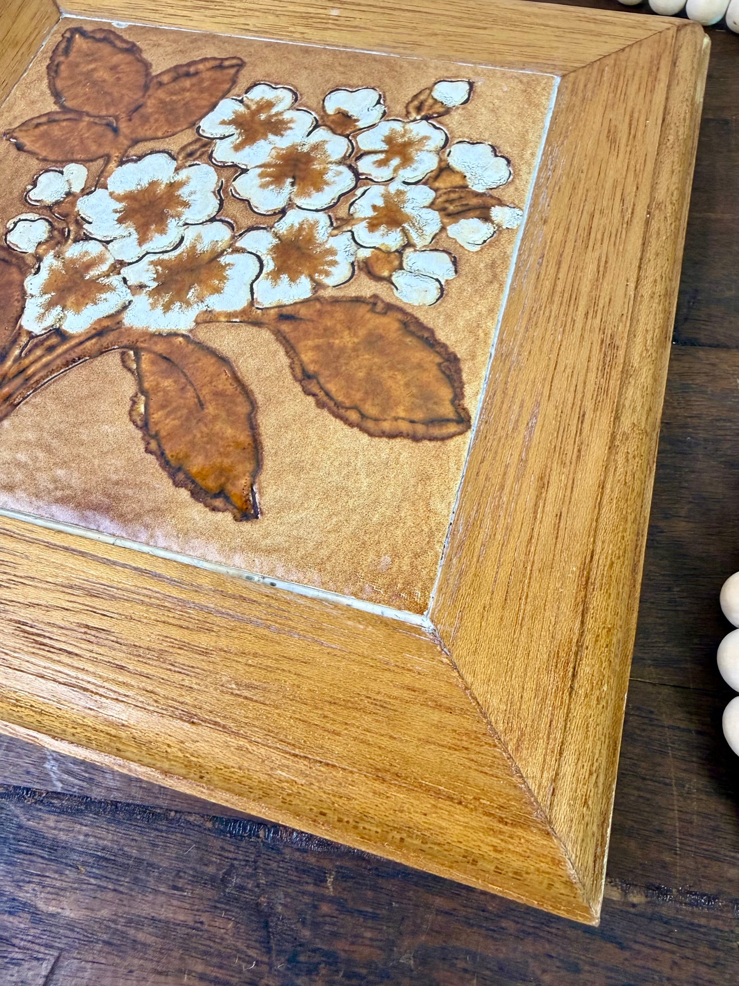 Vintage Italian Semigres Ceramic Tile Trivet