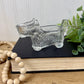 Vintage 1930’s L.E. Smith Pressed Glass Scottie Dog Spoon Rest