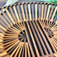 Vintage Mid-Century Bamboo Slat Basket