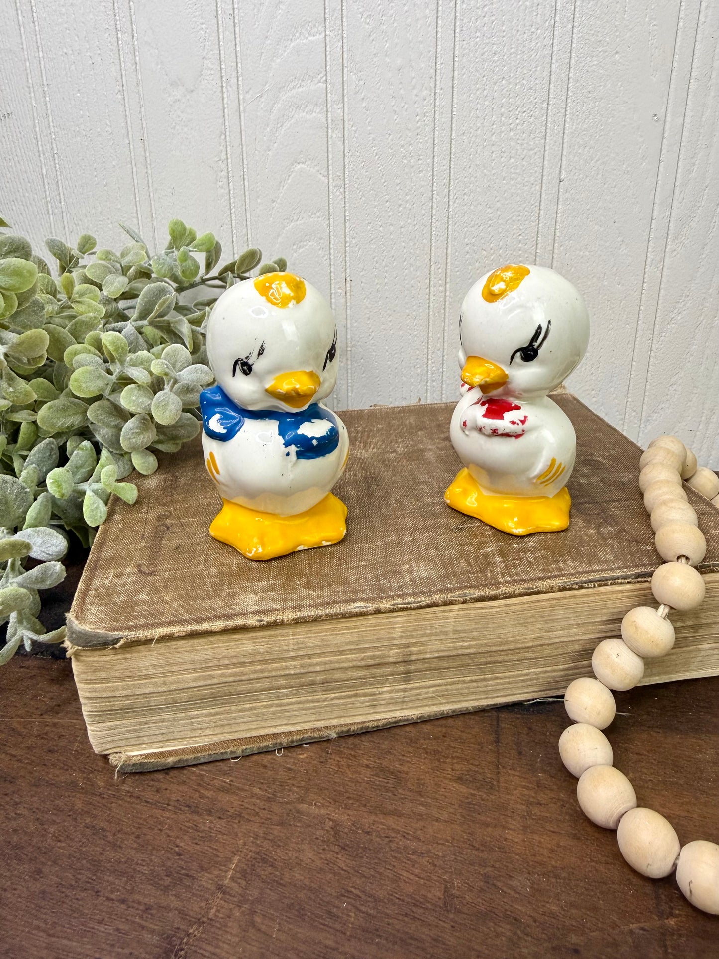 Vintage 1940’s American Bisque Duck Salt & Pepper Shaker