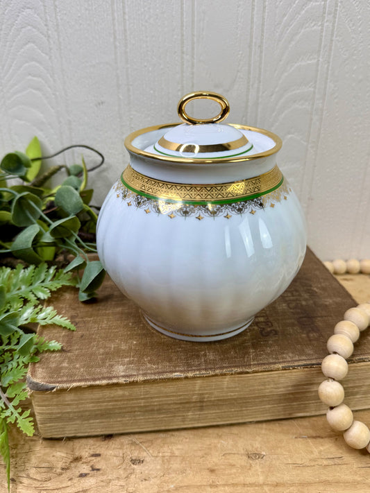 Vintage Dulevo Russian Porcelain Sugar Bowl