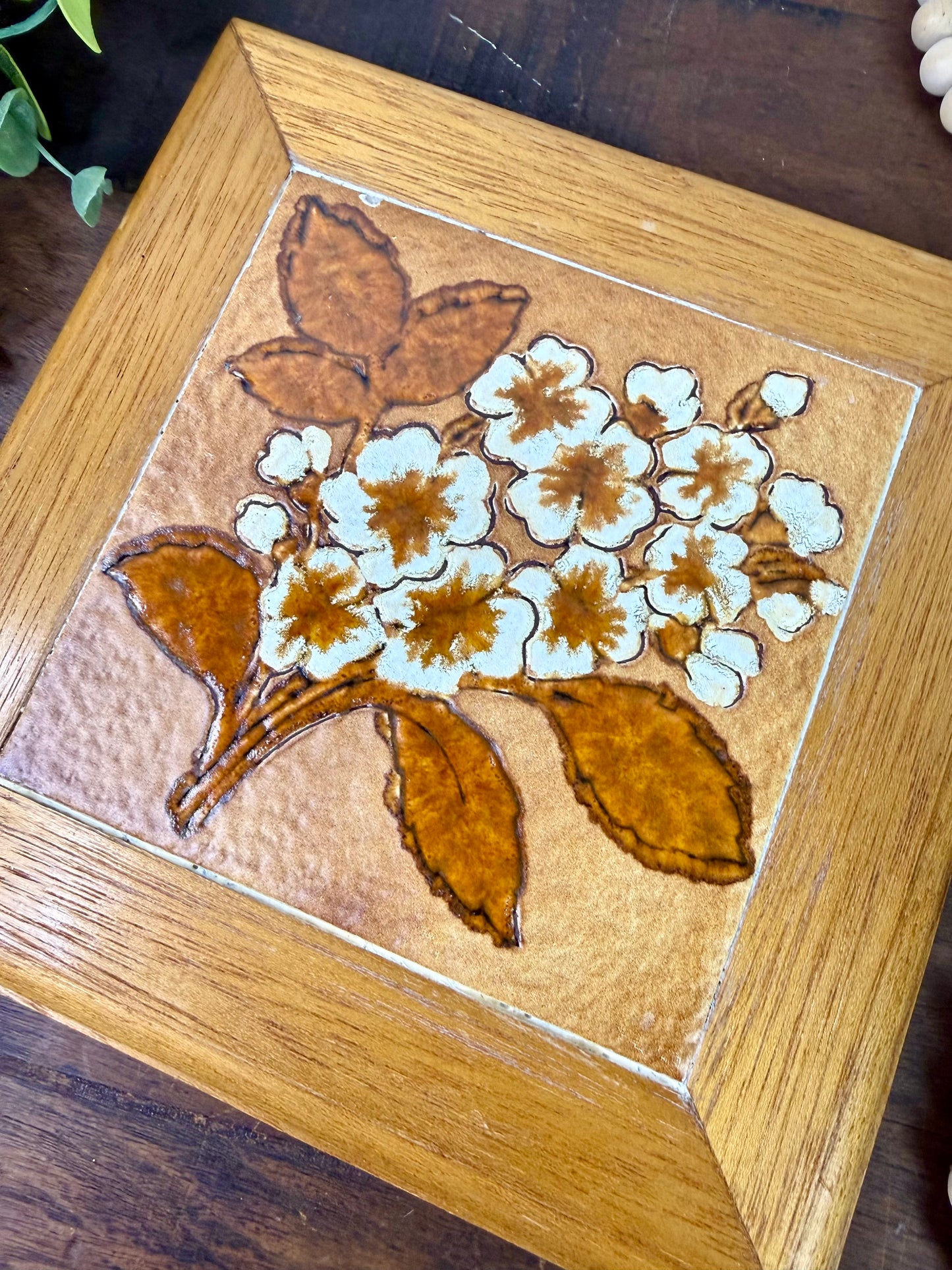 Vintage Italian Semigres Ceramic Tile Trivet