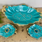 Vintage Ceramic USA Pottery Centerpiece Set