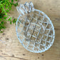 Vintage Clear Glass Pineapple Trinket Dish