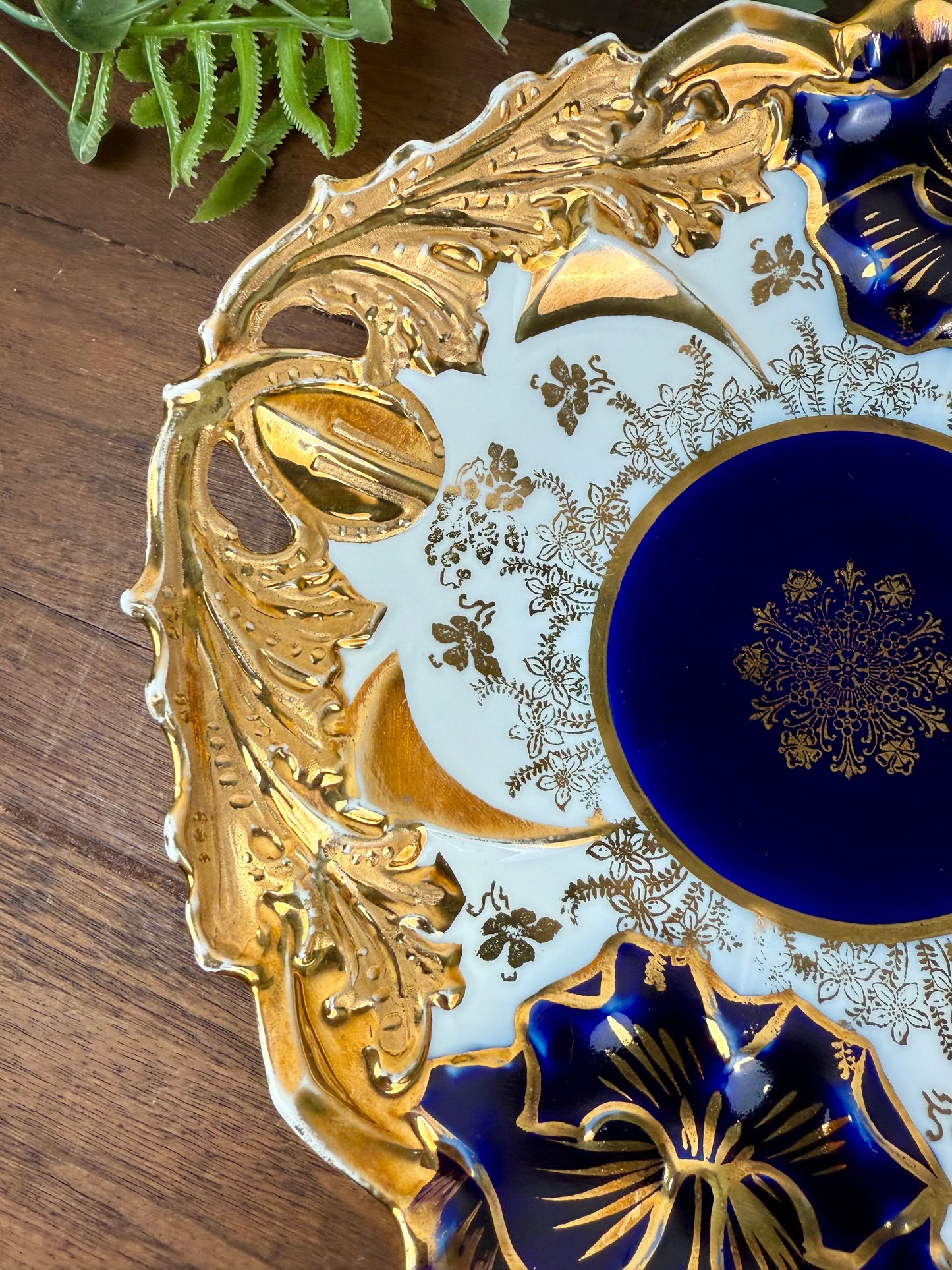 Antique German IPF Ornate Porcelain Plate