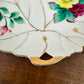 Vintage Hand Painted Japanese Porcelain Leaf Plate