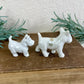 Vintage Porcelain Miniature Scottie Dog Set