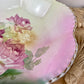 Vintage Scalloped Porcelain Bowl with Roses