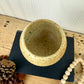 Vintage Handmade Speckled Stoneware Pottery Wine Goblet