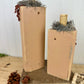 Handmade Light Orange Pumpkin Set with Metallic Details