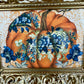 Vintage Brass Frame with Pumpkin Art