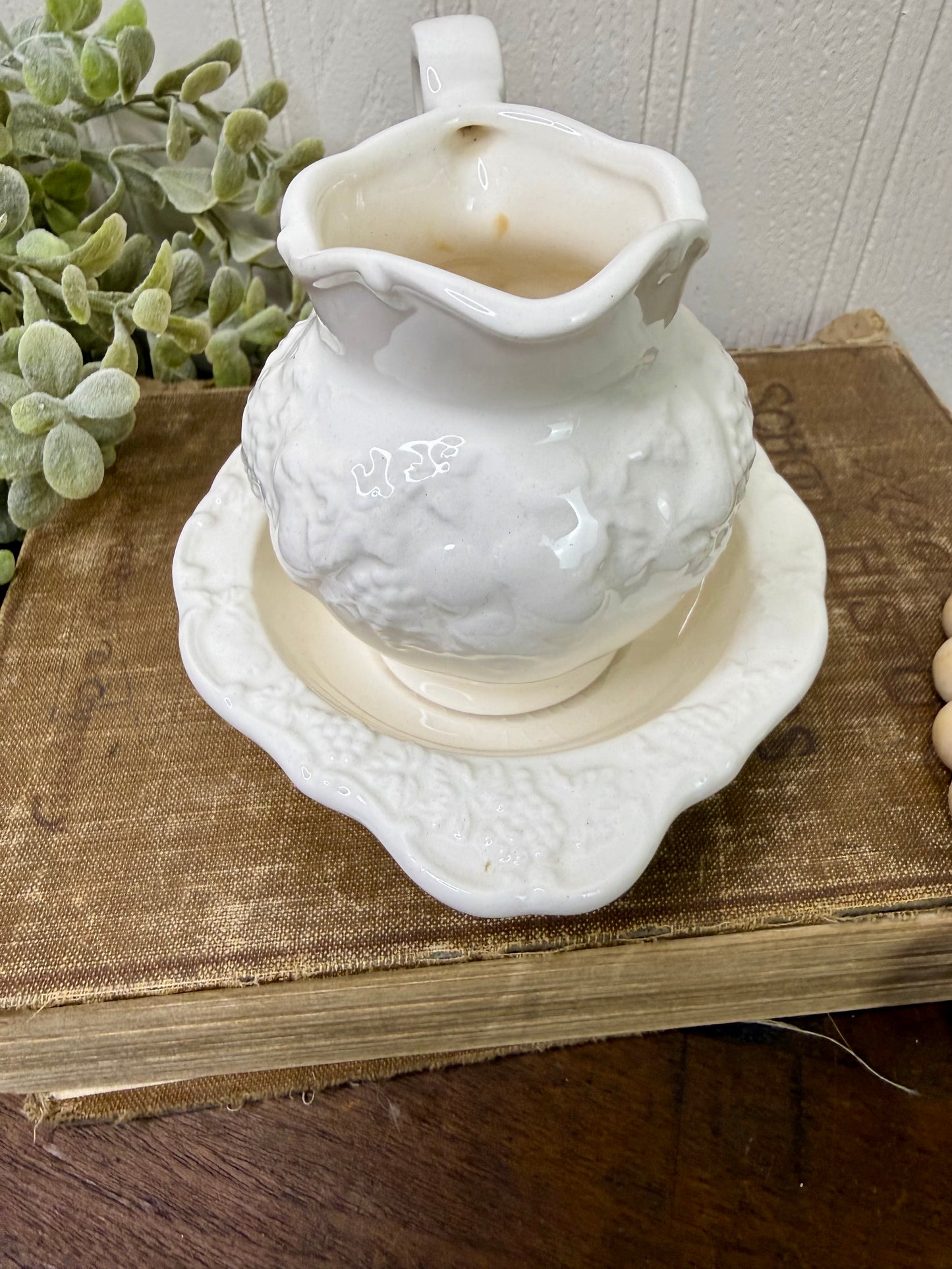 Vintage Lefton China Mini Pitcher and Bowl Basin