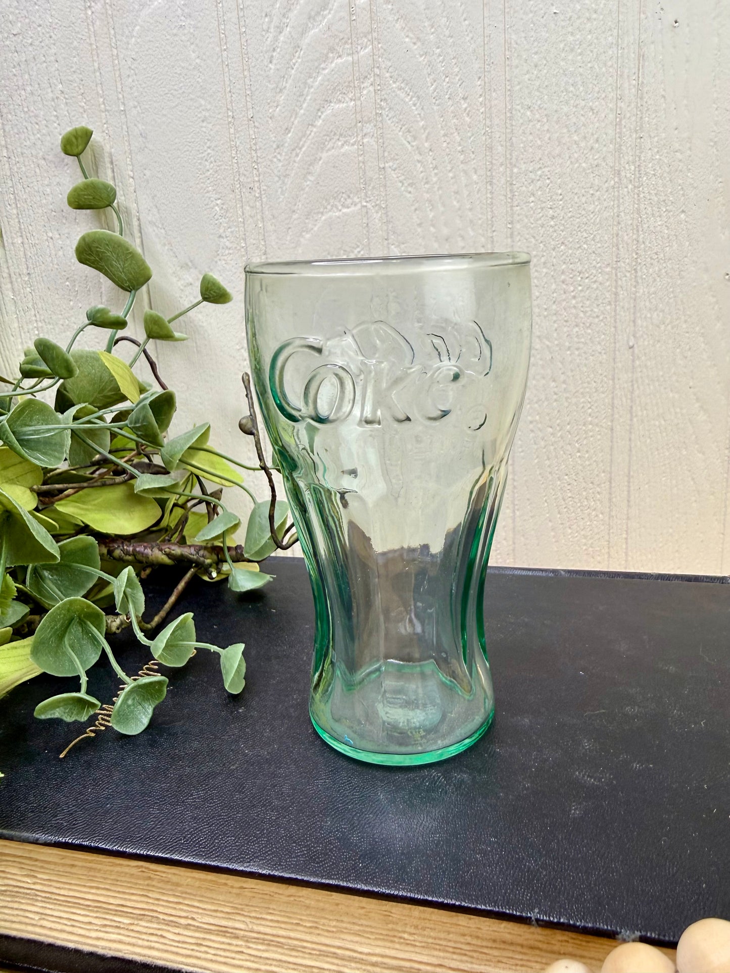 Vintage Georgia Green Coca-Cola Juice Glass