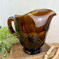 Vintage Viking Glass Company Georgian Nutmeg Brown Pitcher