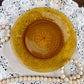 Vintage Indiana Glass Tiara Amber Salad Plate