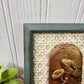 Handmade Upcycled Framed Art with Mushrooms #2