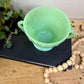Vintage Anchor Hocking Jadeite Shell Swirl Sugar Bowl