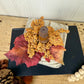 Handmade Reclaimed Wood Beige Block Pumpkin