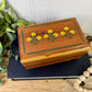 Vintage Cedar Wood Souvenir Trinket Box