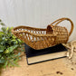Vintage Wicker Wine Bottle Cradle