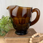 Vintage Viking Glass Company Georgian Nutmeg Brown Pitcher