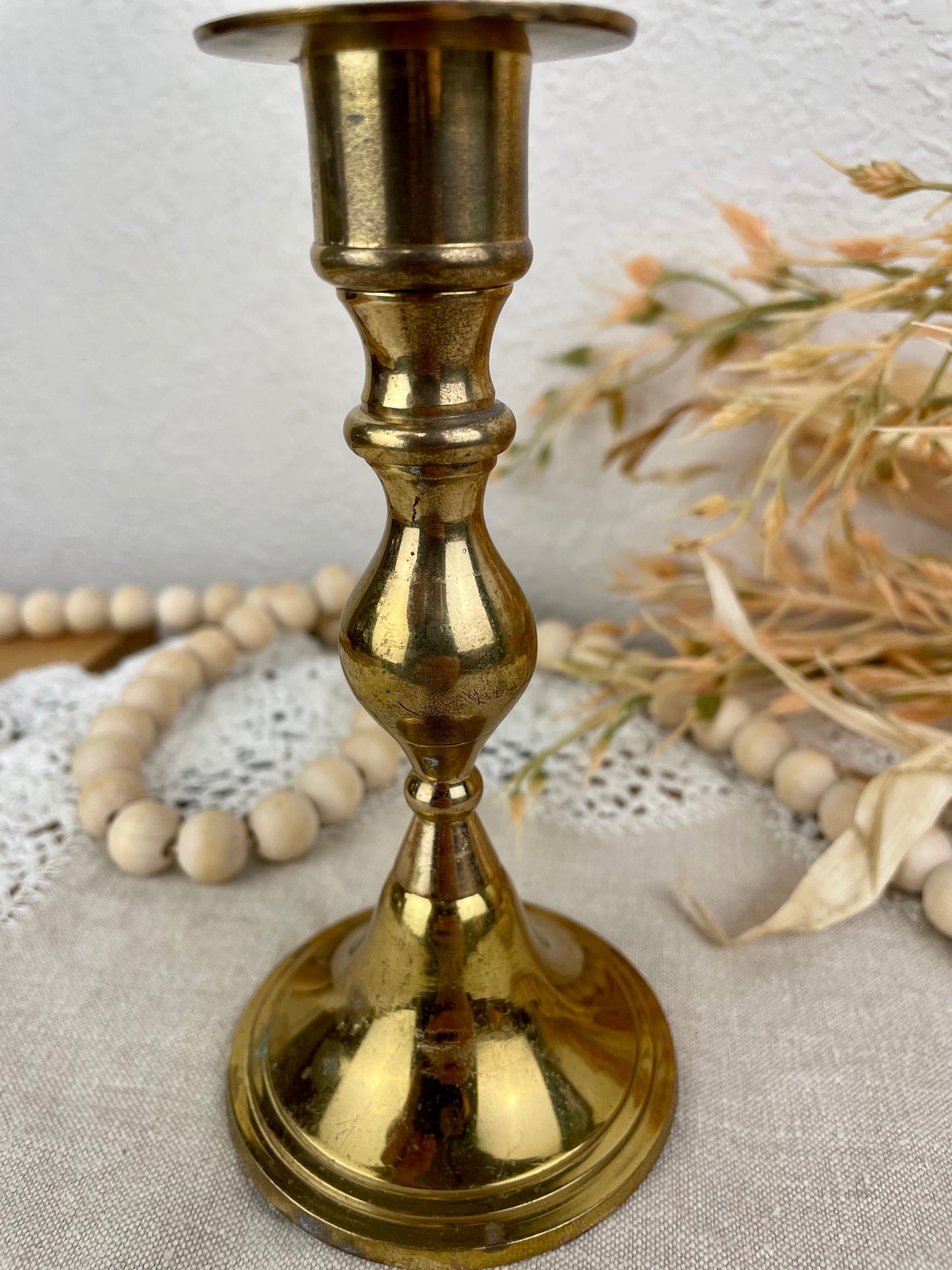 Vintage Medium Sized Brass Candlestick