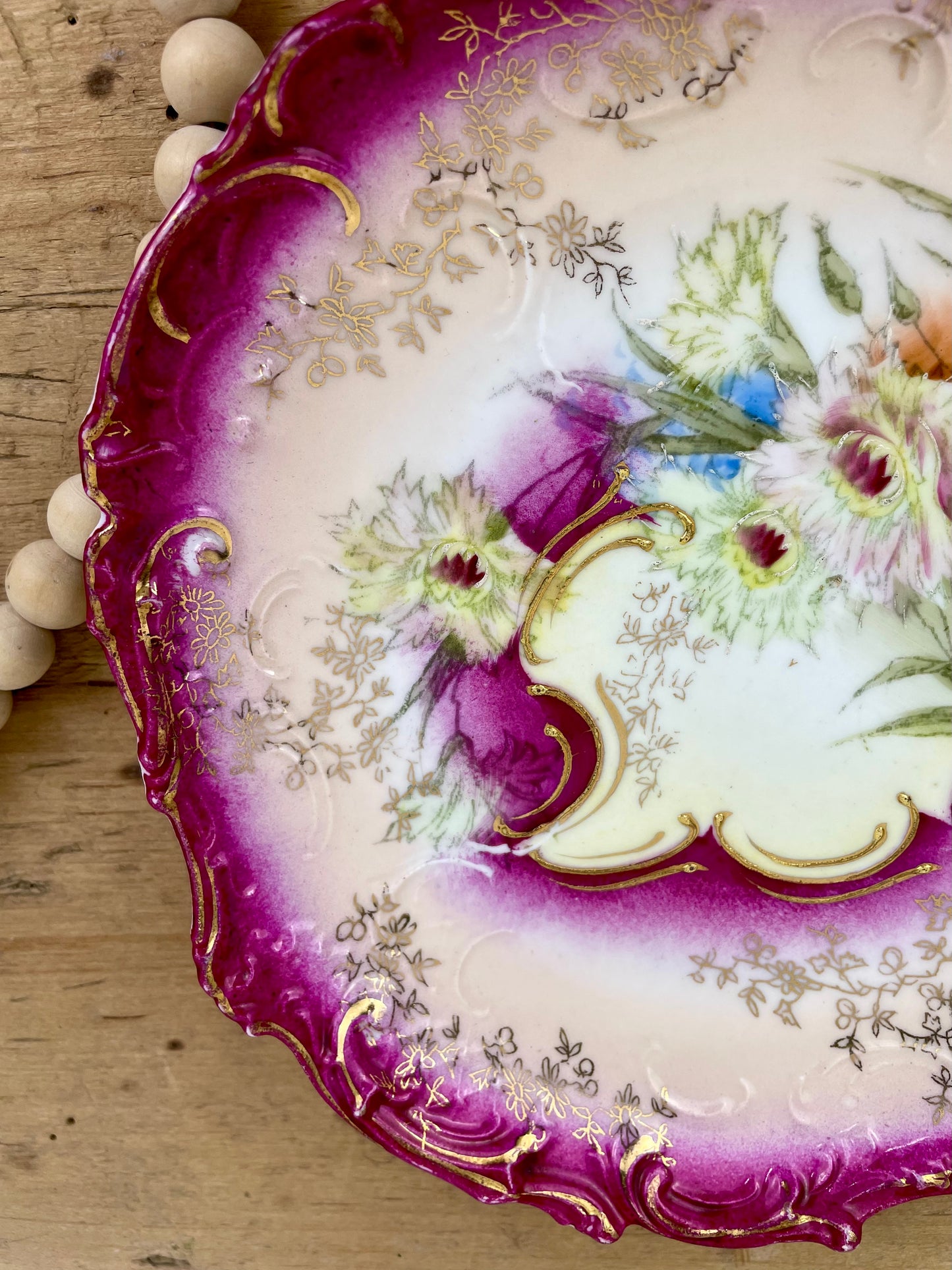 Antique Hand Painted Porcelain Plate from 1890’s