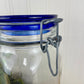 Italian Cobalt Blue Glass Jar with Clasp