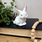 Vintage Mini Ceramic Bunny Figurine
