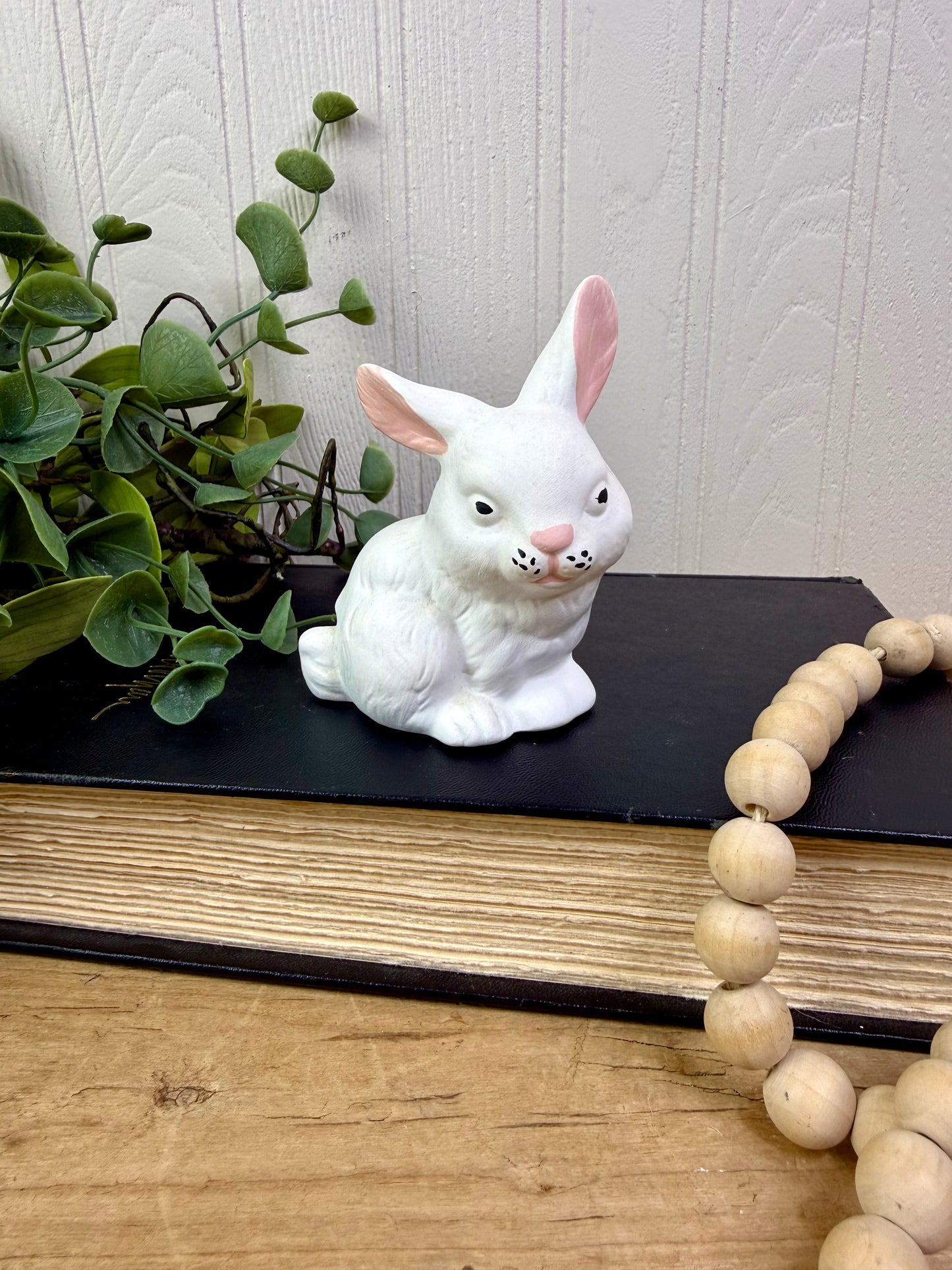 Vintage Mini Ceramic Bunny Figurine