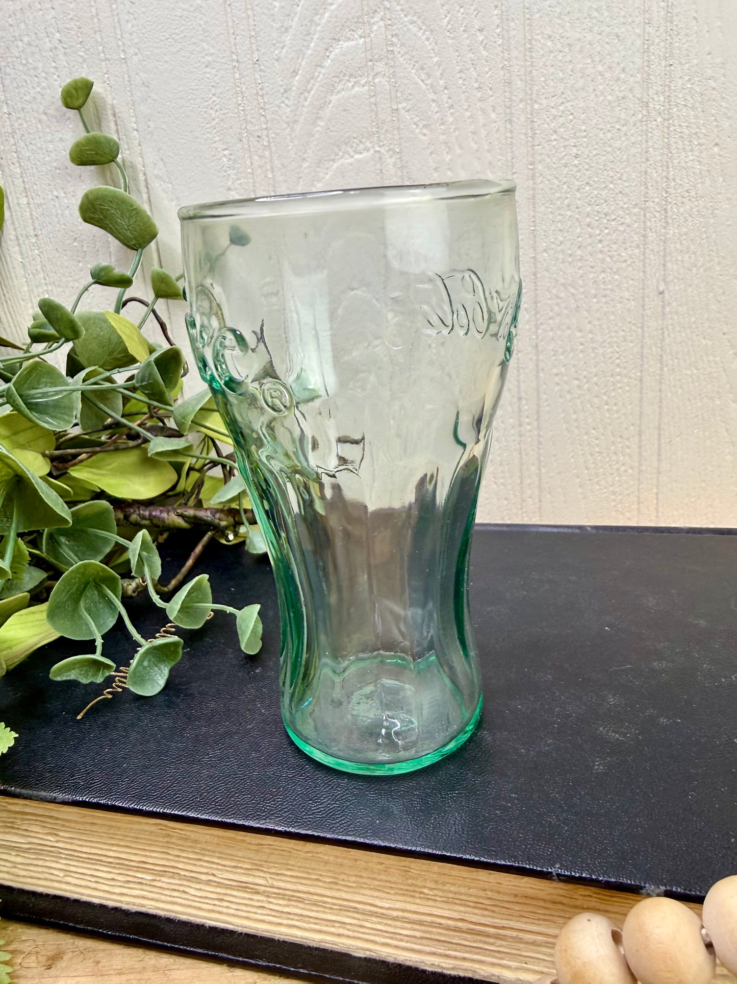 Vintage Georgia Green Coca-Cola Juice Glass