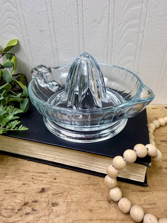 Vintage Solid Glass Citrus Juicer