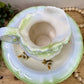 Vintage Handmade Ceramic Small Pitcher & Bowl Set