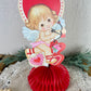 Vintage Valentine’s Cupid Honeycomb Tissue Paper Centerpieces