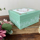 Upcycled Painted Mint Trinket Box