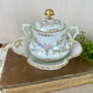 Antique Limoges French Porcelain Sugar Dish Set