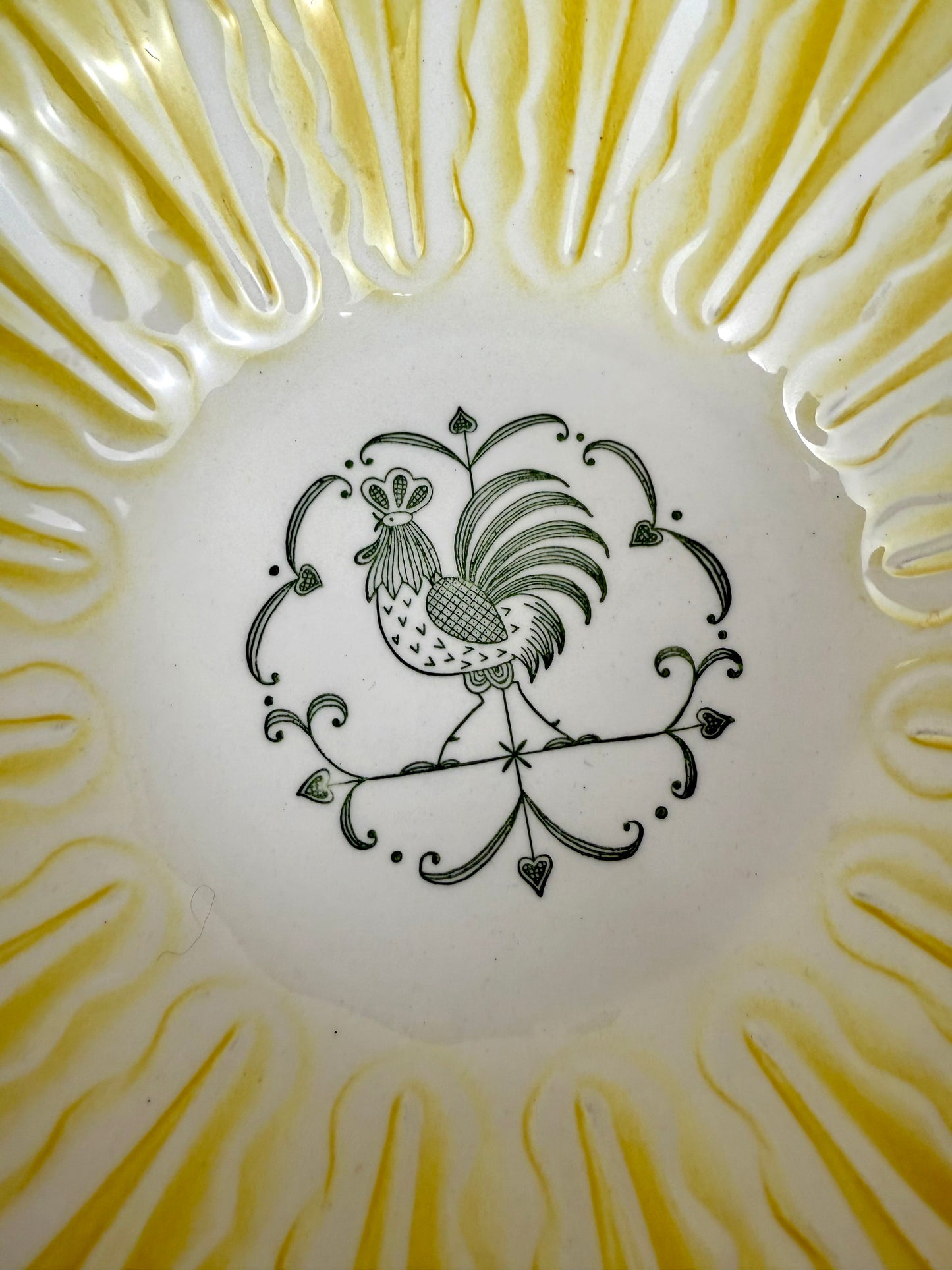 Vintage 1950's Scio Rooster Serving Bowl