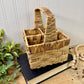 Vintage Divided Square Storage Basket
