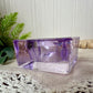 Vintage Purple Glass Square Candle Votive