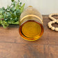 Vintage Mid-Century Gold Striped Glass Decanter
