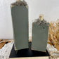 Handmade Green Pumpkin Set with Stamped Details