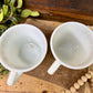Vintage Pyrex Butterfly Gold Milk Glass Mug Set